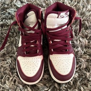 Maroon Jordan 1s